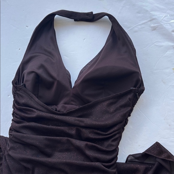 Vintage Y2K Whimsigoth Fairy Maxi Dress Sparkle Sexy Ruffle Hot Long Gown Prom - Picture 9 of 17